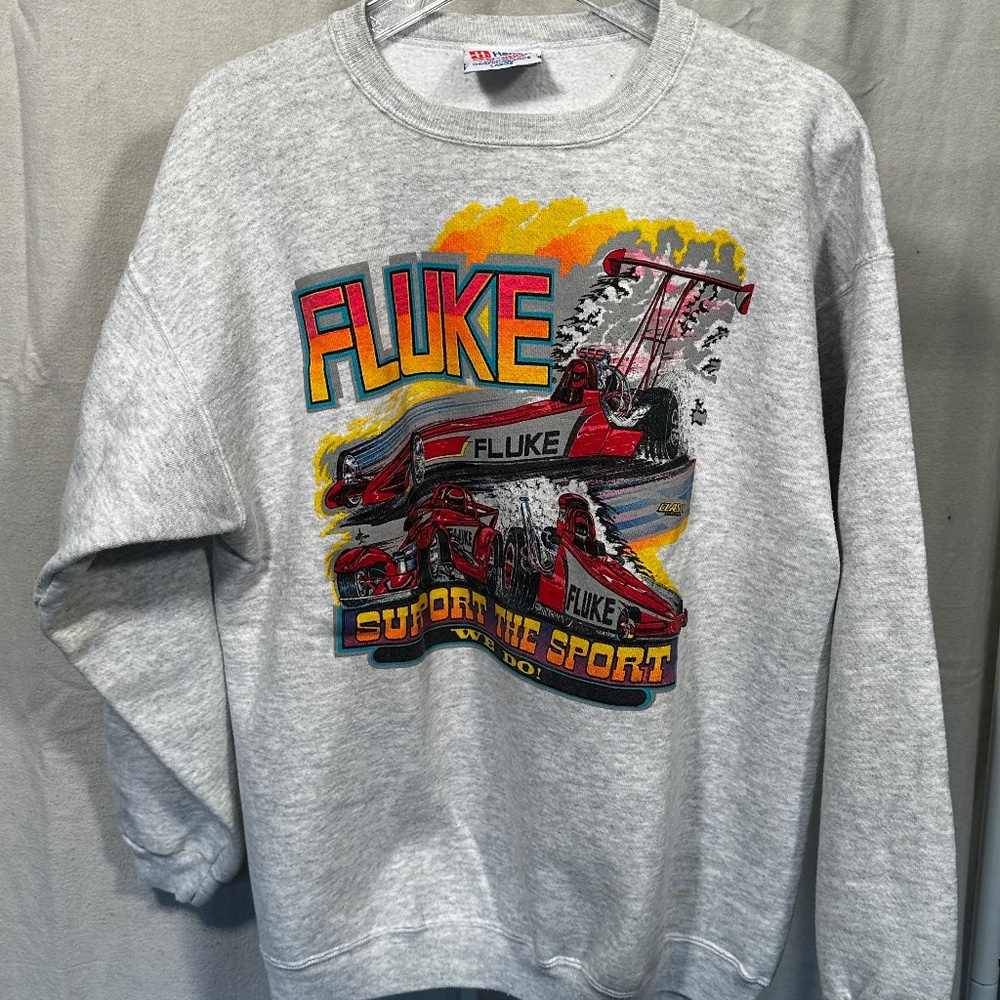 Fluke Co. Specialty Sweatshirt Supporting the Local Speedway (Men's M/Women's L)